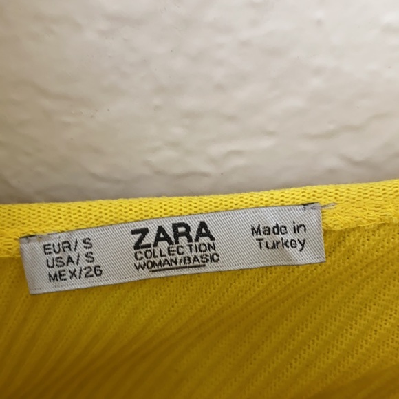 Zara Yellow and Blue Maxi Dress - Picture 3 of 4